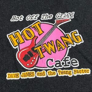 Dave James and the Twang Factor Black shirt size Large dated 2001